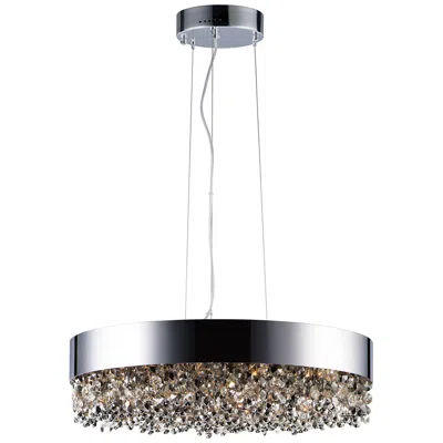 Maxim Mystic 24" Wide Polished Chrome Led Pendant Light