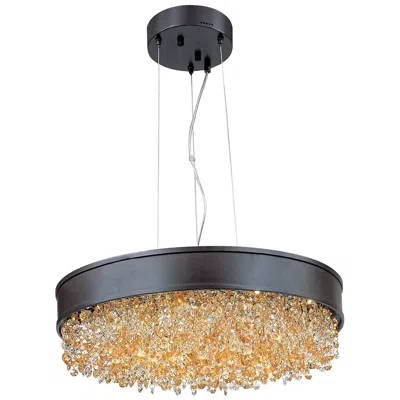 Maxim Mystic 30" Wide Bronze Led Pendant Light