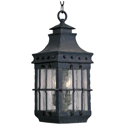 Maxim Nantucket 18 1/2" High Steel 3-light Outdoor Hanging Light