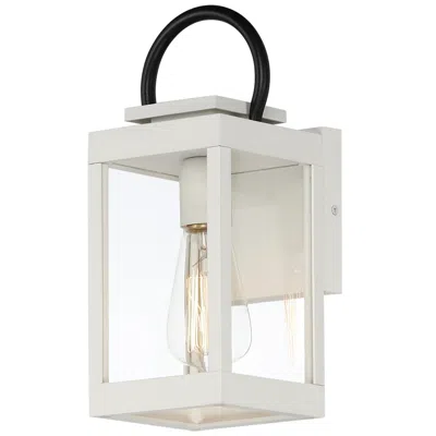 Maxim Nassau 12 3/4" High White/black 1-light Outdoor Wall Lantern