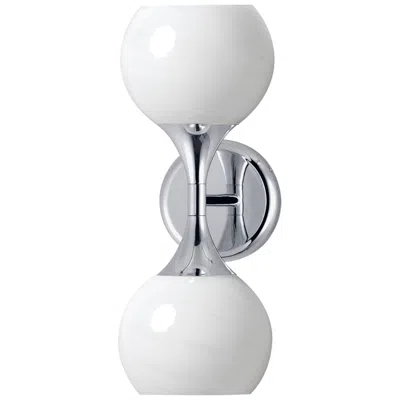 Maxim Neve 15 1/2" High Polished Chrome 2-light Wall Sconce