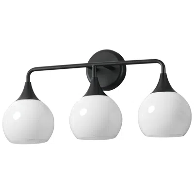 Maxim Neve 22 1/2" Wide Black 3-light Bath Vanity