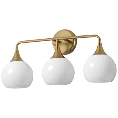 Maxim Neve 22 1/2" Wide Natural Aged Brass 3-light Bath Vanity
