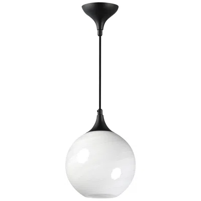 Maxim Neve 9" Wide Black Single Pendant