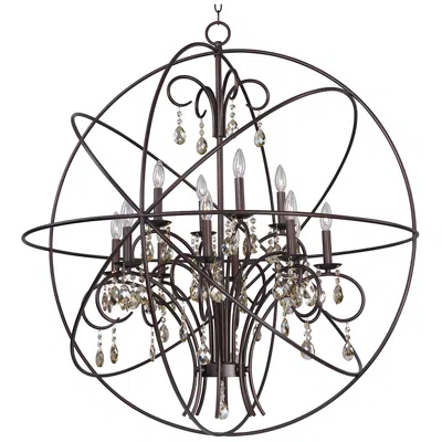 Maxim Orbit 40" Wide Oil-rubbed Bronze Orb Chandelier