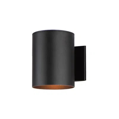 Maxim Outpost 1-light 6"w X 7.25"h Outdoor Wall Sconce - Black