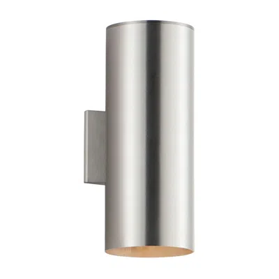 Maxim Outpost 2-light 6"w X 15"h Outdoor Wall Sconce - Brushed Aluminum