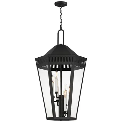 Maxim Oxford Outdoor 6-light Pendant Black