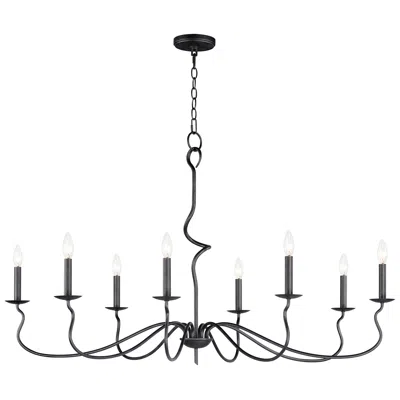 Maxim Padrona 48 1/2" Wide Black Oxide 8-light Chandelier