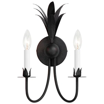 Maxim Paloma 15 3/4" High Anthracite 2-light Wall Sconce