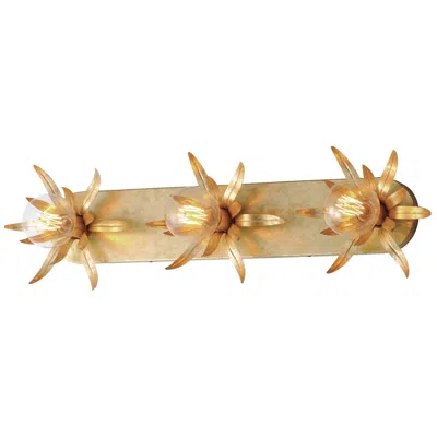 Maxim Paloma 31 3/4" Wide Gold Leaf 3-light Bath Light