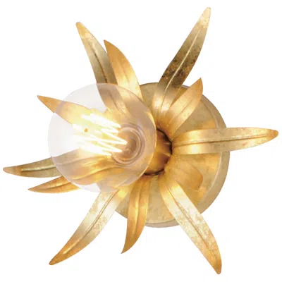 Maxim Paloma 8 3/4" High Gold Leaf 1-light Sconce