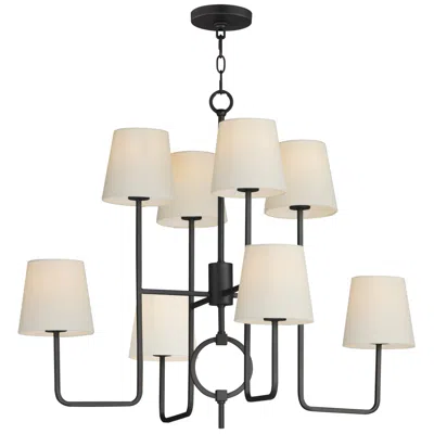 Maxim Paoli 8-light Chandelier Charcoal Bronze