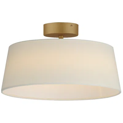 Maxim Paramount 16"w Natural Aged Brass Led Ceiling Light