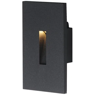 Maxim Path 3" Wide Black Slit Step Light - 3cct