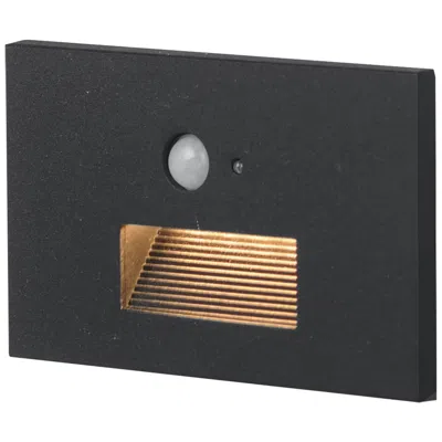 Maxim Path 3" Wide Black Step Light With Motion Sensor - 3cct