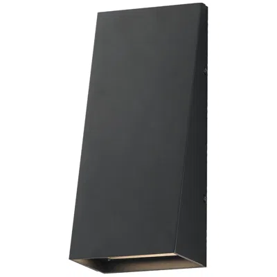 Maxim Pathfinder 12" High Black Tall Led Wall Sconce - 5cct