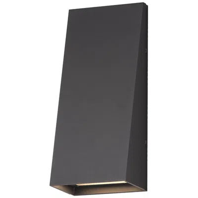 Maxim Pathfinder 12" High Bronze Tall Led Wall Sconce - 5cct