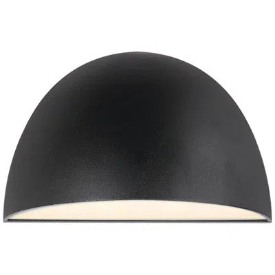 Maxim Pathfinder 4 1/2" High Black Round Led Outdoor Wall Sconce -5cct