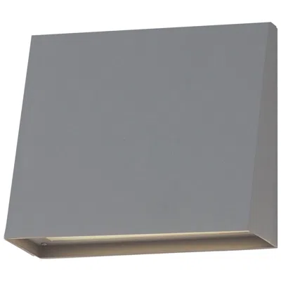 Maxim Pathfinder 8" High Silver Large Led Outdoor Wall Sconce -5cct