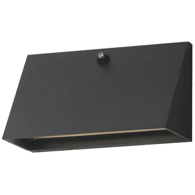 Maxim Pathfinder 9" Wide Black Led Wall Sconce W Photocell-5cct