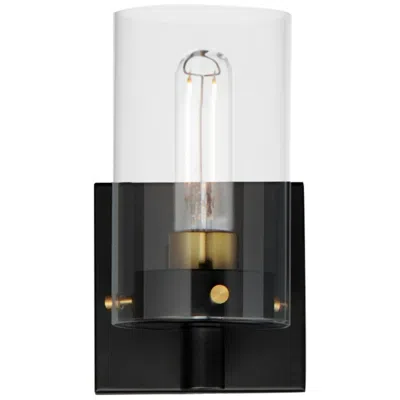 Maxim Pinn 1-light Sconce - Black/satin Brass