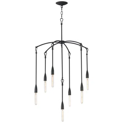 Maxim Pioneer 28" Wide Anthracite 7-light Chandelier