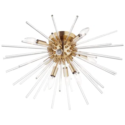 Maxim Polaris 25" Wide Satin Brass 8-light Ceiling Light
