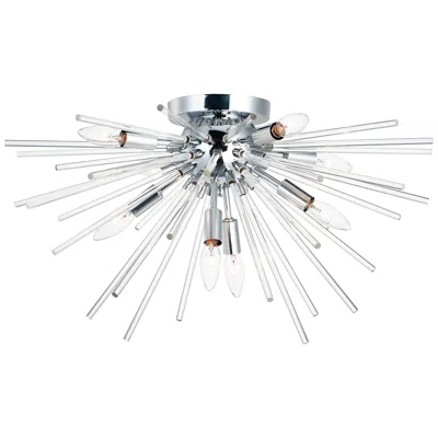 Maxim Polaris 25"w Polished Chrome 8-light Sputnik Ceiling Light