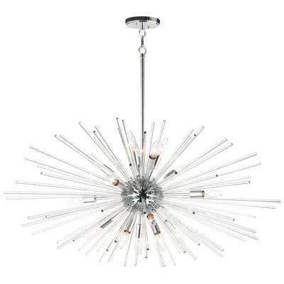 Maxim Polaris 40" Wide Polished Chrome 16-light Sputnik Pendant