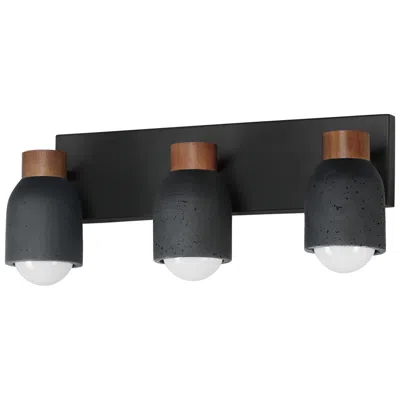 Maxim Pompeii 21" Wide Lava/black 3-light Bath Vanity