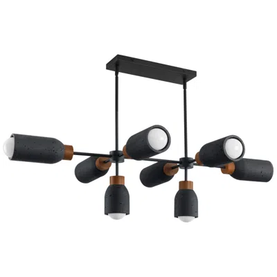 Maxim Pompeii 49 1/2" Lava/black 8-light Pendant