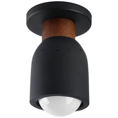 Maxim Pompeii 5" Wide Lava/black 1-light Ceiling Light