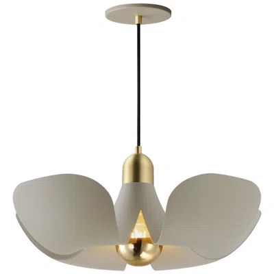 Maxim Poppy 18" Pendant - Silver Gold/satin Brass