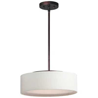 Maxim Prime 16" Wide Oatmeal Linen Shade Led Pendant Light