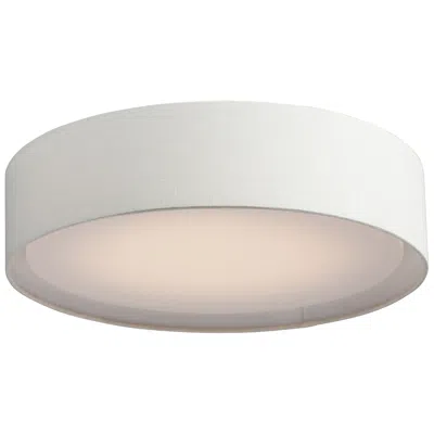Maxim Prime 20" Wide Oatmeal Fabric Led Ceiling Light