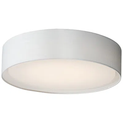 Maxim Prime 20" Wide White Linen Led Drum Ceiling Light