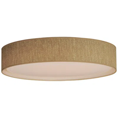 Maxim Prime 25" Wide Grass Cloth Drum Led Ceiling Light