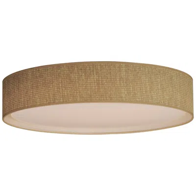 Maxim Prime 25" Wide Grass Cloth Led Drum Ceiling Light