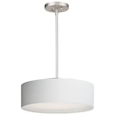 Maxim Prime 3-light 16" Wide Satin Nickel Pendant Light