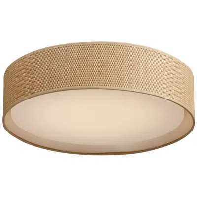 Maxim Prime Light 20" Wide Grass Cloth Led Flushmount Ceiling Light