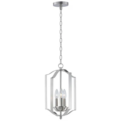 Maxim Provident 10" Wide Satin Nickel 3-light Mini Pendant