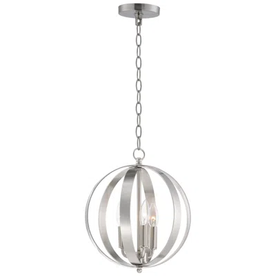 Maxim Provident 12" Wide Satin Nickel 3-light Mini Pendant