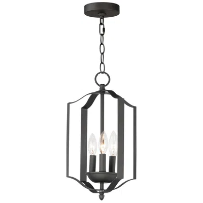 Maxim Provident 3-light 10" Wide Black Pendant Light