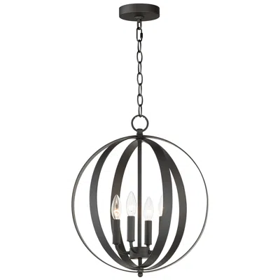 Maxim Provident 4-light 16" Wide Black Pendant Light