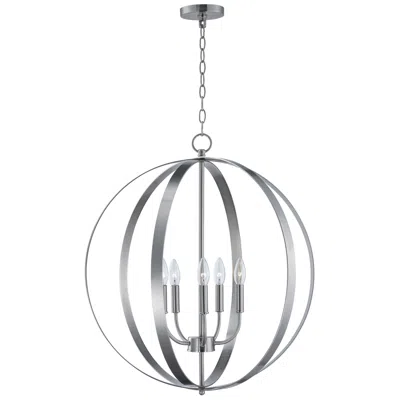 Maxim Provident 5 Light 24" Wide Satin Nickel Pendant Light