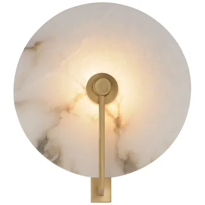 Maxim Quarry 11" High Natural Aged Brass Led Wall Sconce