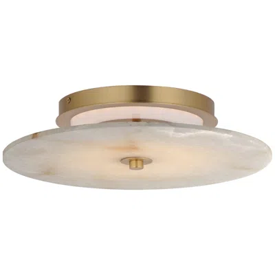 Maxim Quarry 15" Wide Natural Aged Brass Led Ceiling Light
