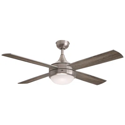 Maxim Quattro 52" Satin Nickel 4-blade Fan W Led