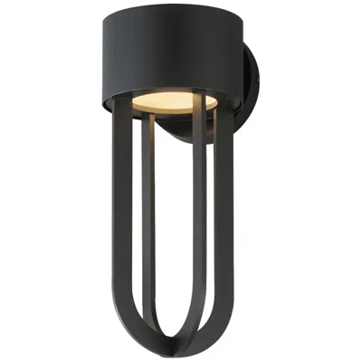 Maxim Quayside Vx 14" Black Outdoor Led Wall Sconce